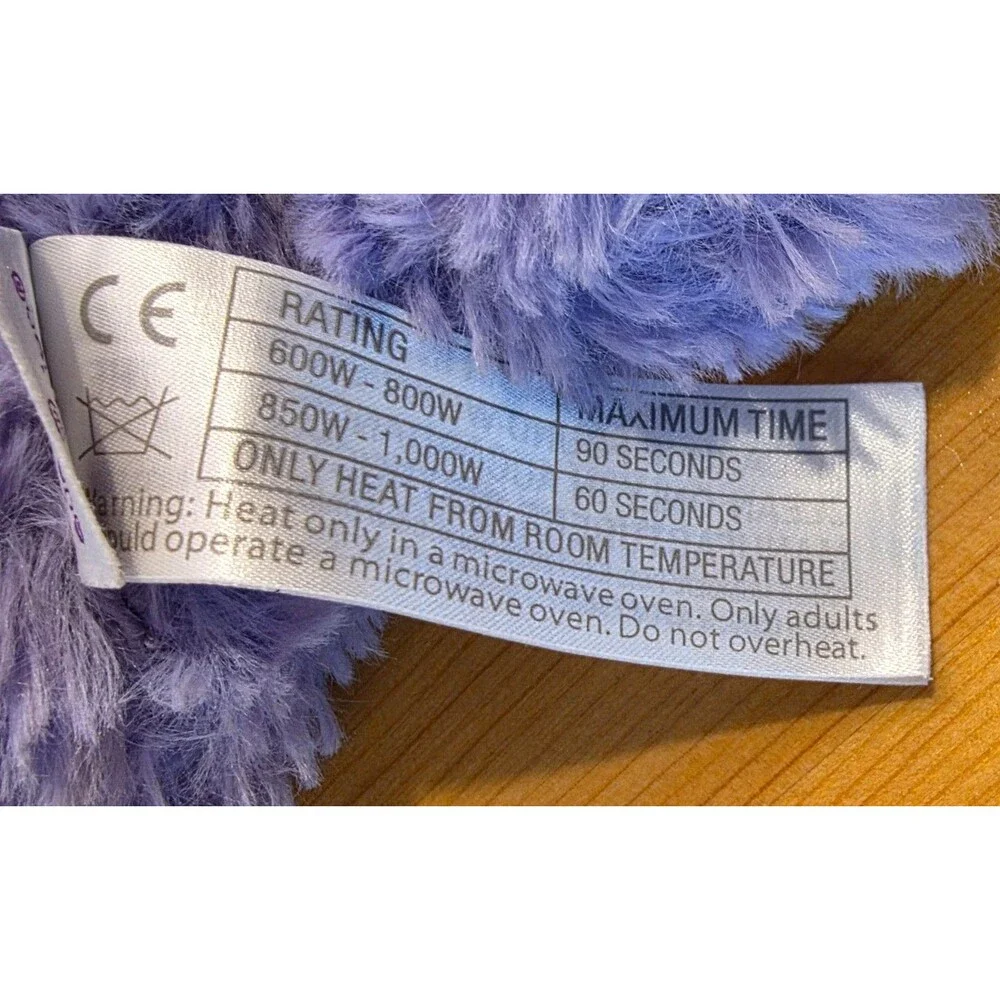 Warmies Lavender Teddy Bear Microwavable Weighted Plush French Lavender 13
